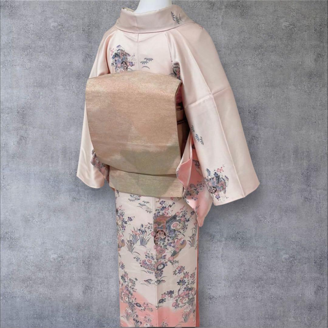 k148 セール価格変更済 訪問着 4点フルセット 身丈153裄丈65