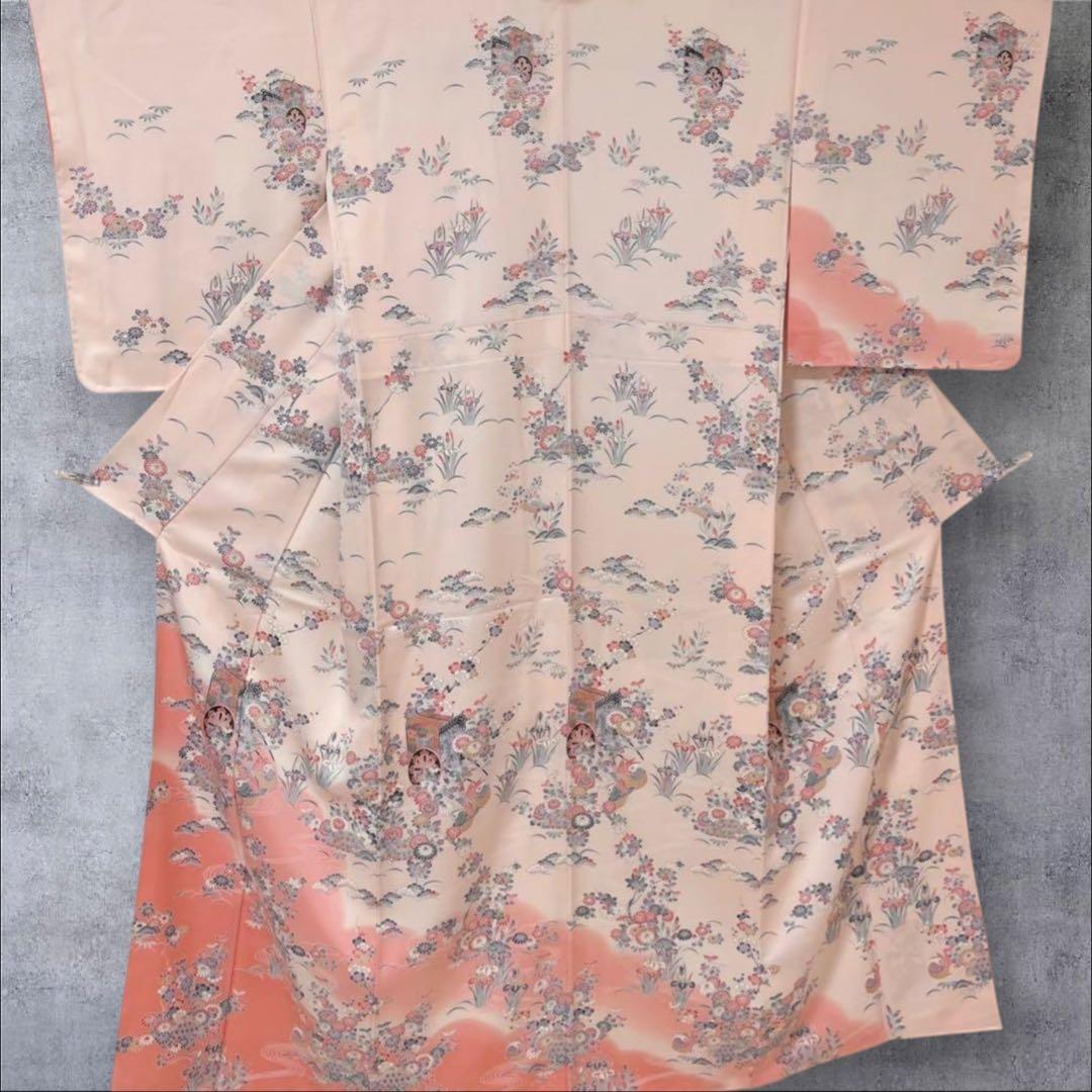 k148 セール価格変更済 訪問着 4点フルセット 身丈153裄丈65