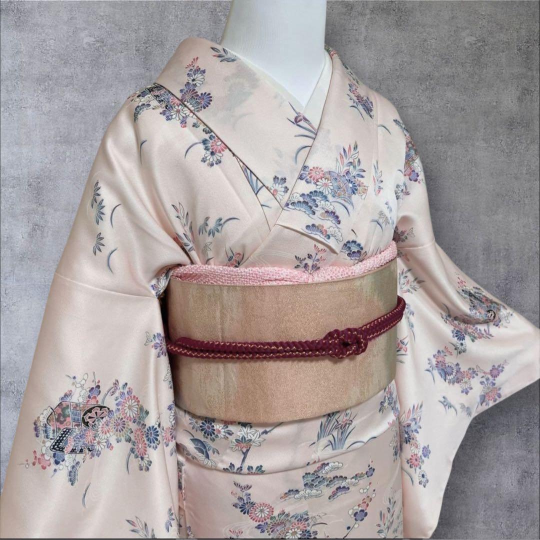 k148 セール価格変更済 訪問着 4点フルセット 身丈153裄丈65