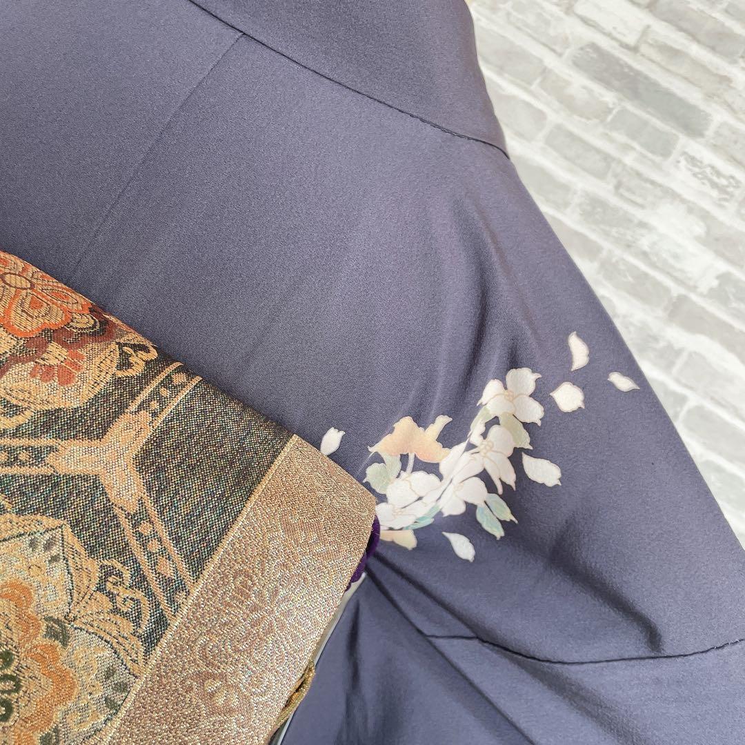 訪問着　フルセット　夜桜　艶やか　月明かり　雪輪　幻想的　P2