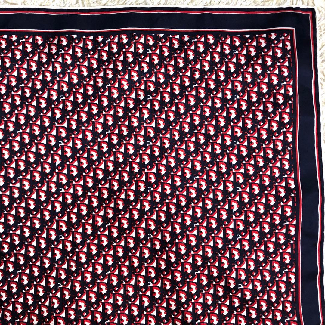 【美品】クリスチャンディオール ハンカチ トロッター シルク