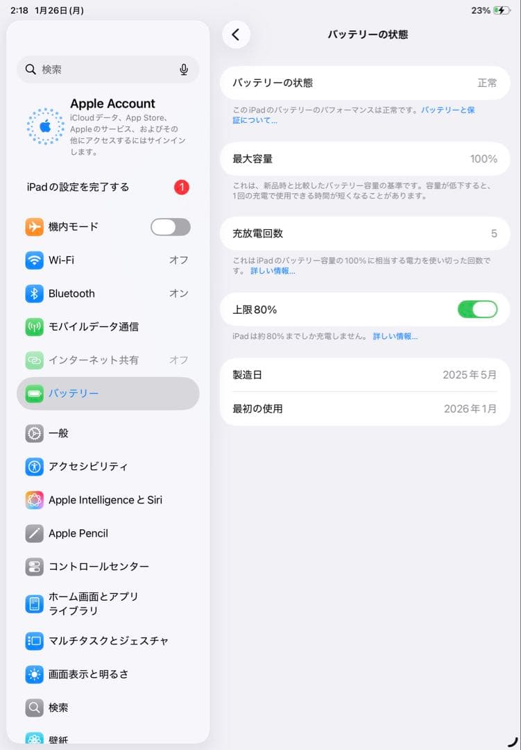 ち*長様 【極美品】iPad Air M3 11インチ セルラー 128G