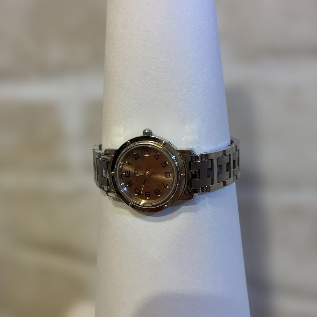 専用ページ エルメス 腕時計 クリッパー　レディース ピンクゴールド文字盤