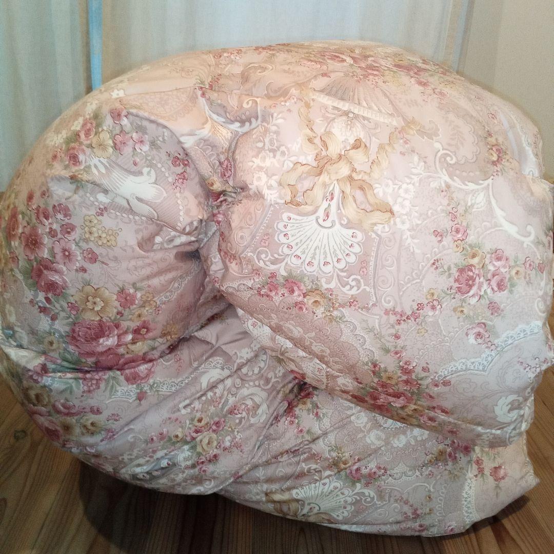 日本製羽毛布団シングル/フランス産ホワイトダックダウン/未使用品/ニューゴールド