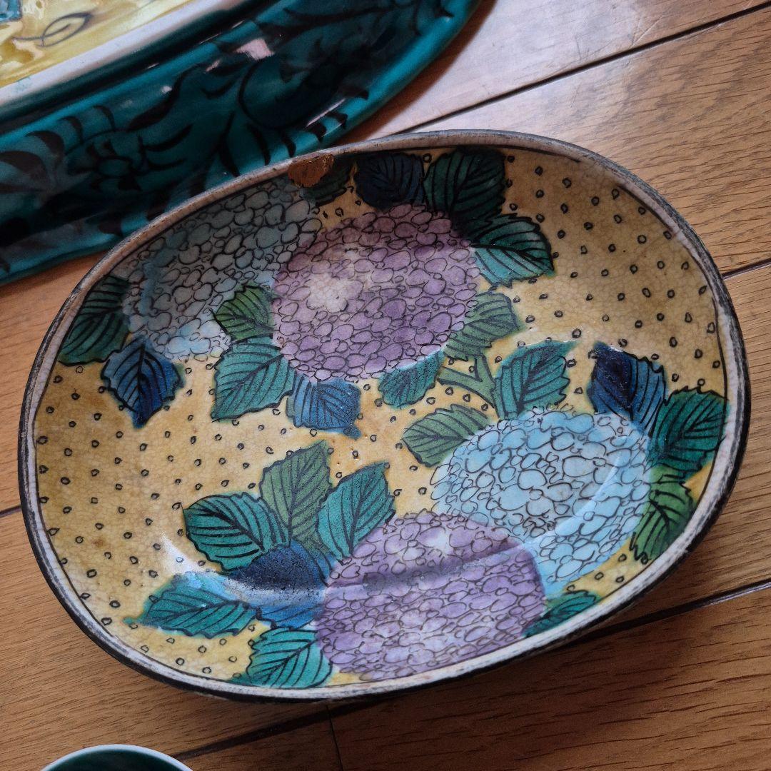 九谷焼 大皿オマケ付