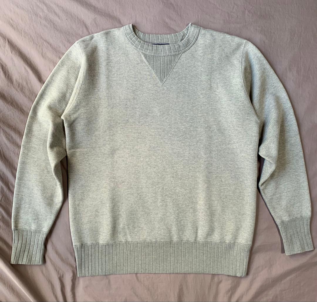 ステュディオダルチザン 9835 スヴィンゴールド吊り編みスウェットXL 杢GY