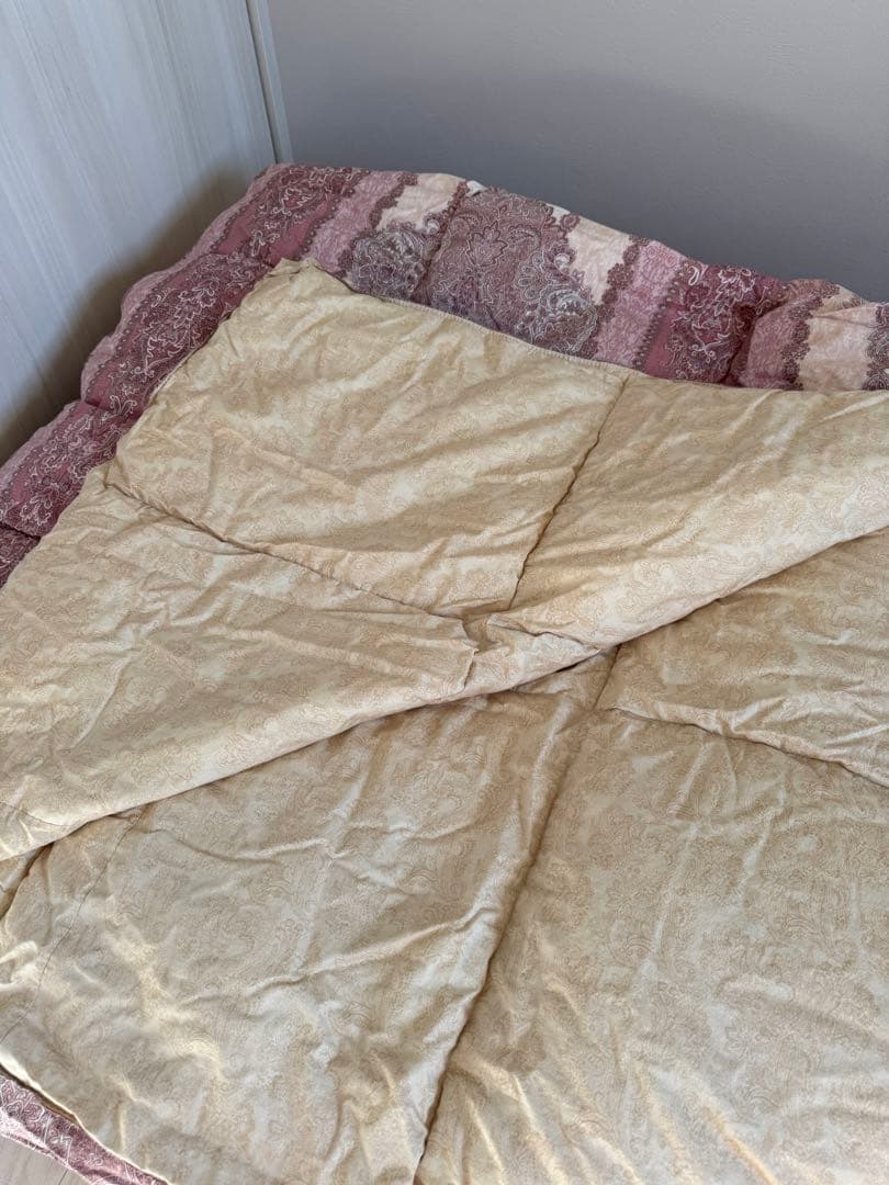 フランスベッド 高級 羽毛布団 クイーン オールシーズン 2枚組み 布団セット