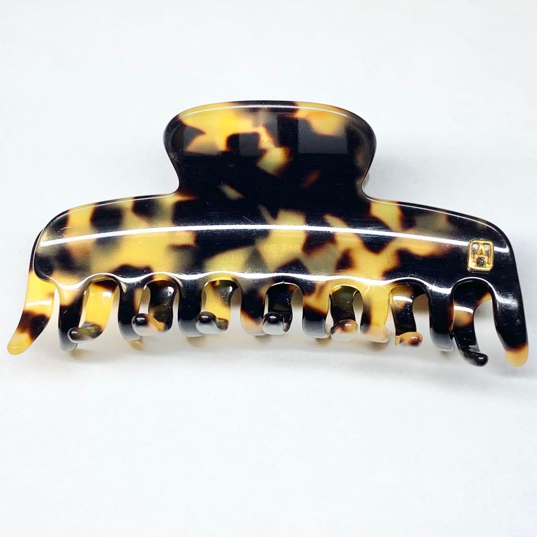 希少 アレクサンドルドゥパリ ヘアクリップ ベッ甲風 ブラウン Mサイズ