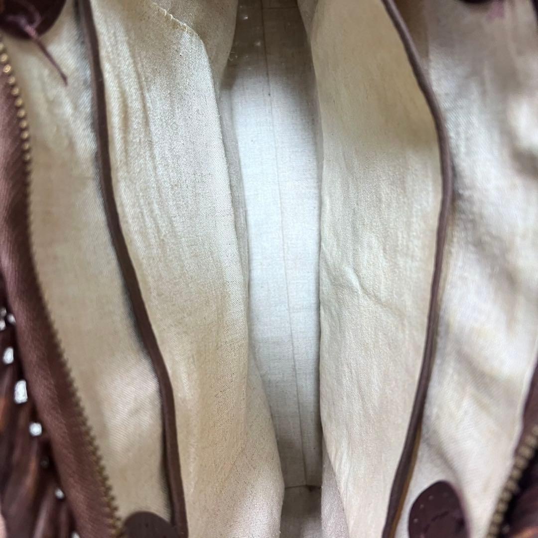 【美品】山葡萄 山ぶどう 網代編み/1番皮/内布有り/かごバッグ ハンドバッグ