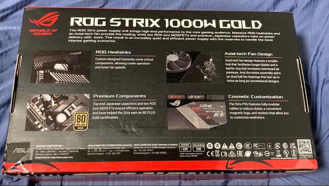 ROG STRIX 1000W 電源ユニット 未使用品