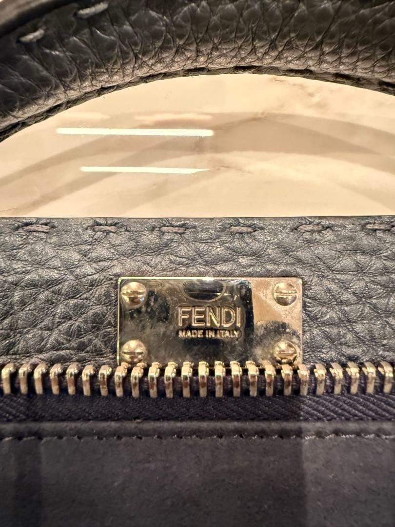 FENDI ビジネスバッグ ブラック レザー