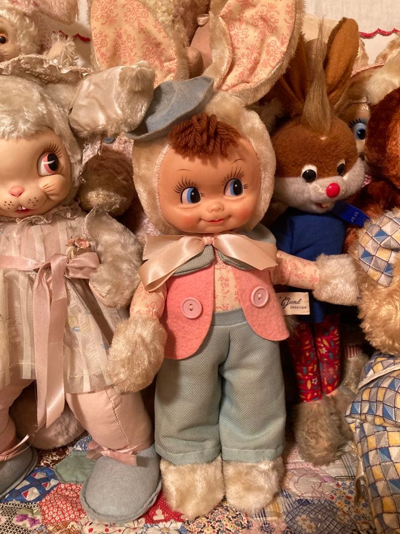 ガンドうさぎちゃんのラバーフェイスドール