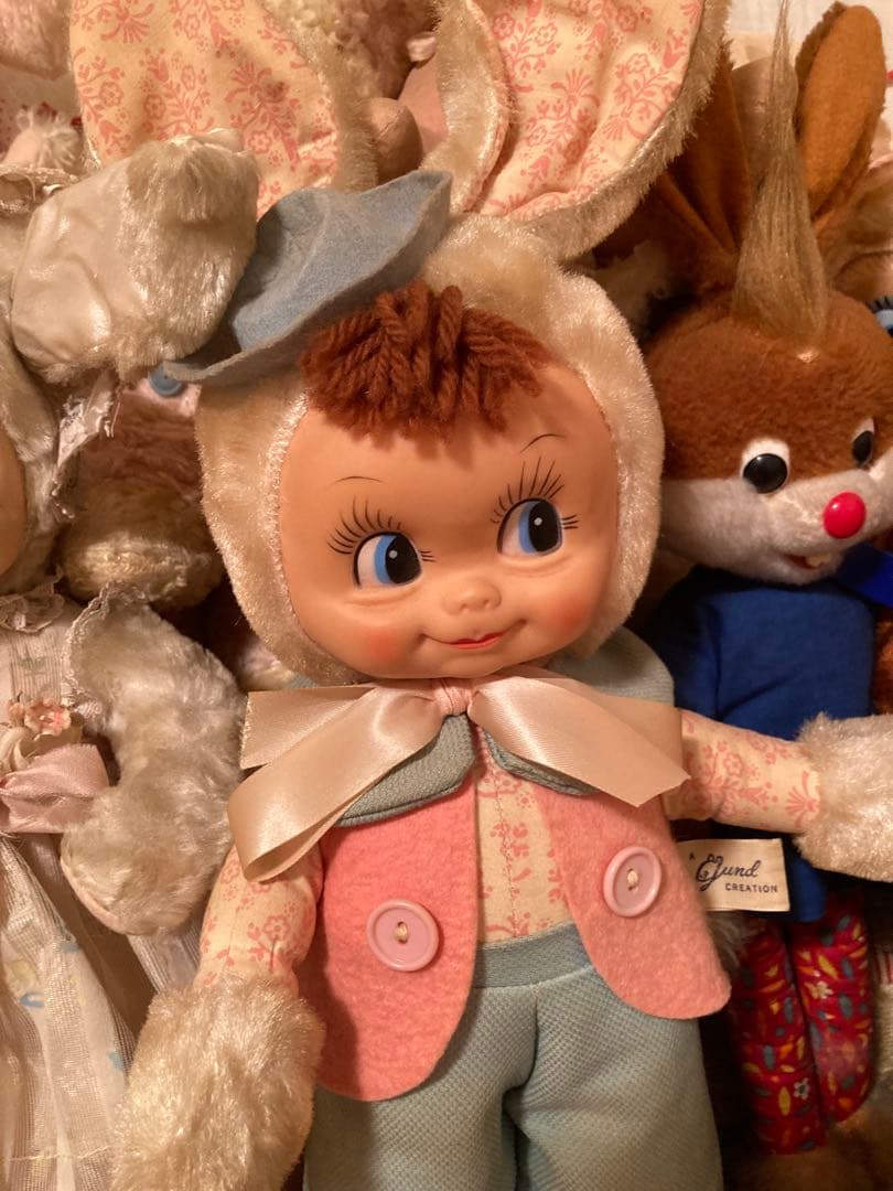 ガンドうさぎちゃんのラバーフェイスドール