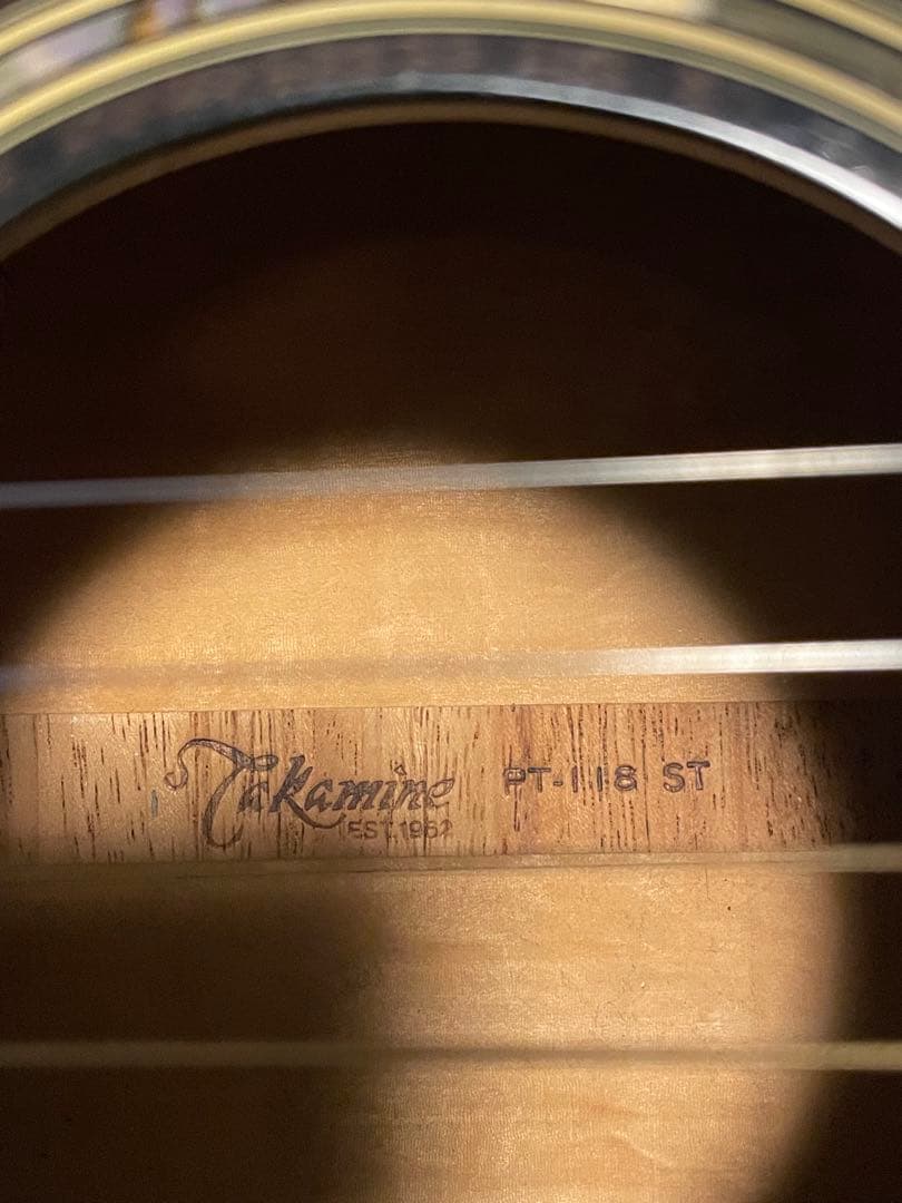 タカミネエレクトリックアコースティックギター 1986年製PT 118-ST