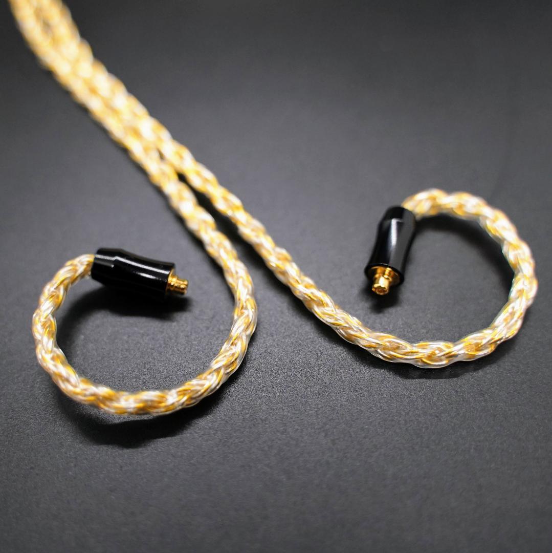 特別価格16芯 金銀線撚り合わせリケーブル膨張MMCX/4.4mmバランス接続