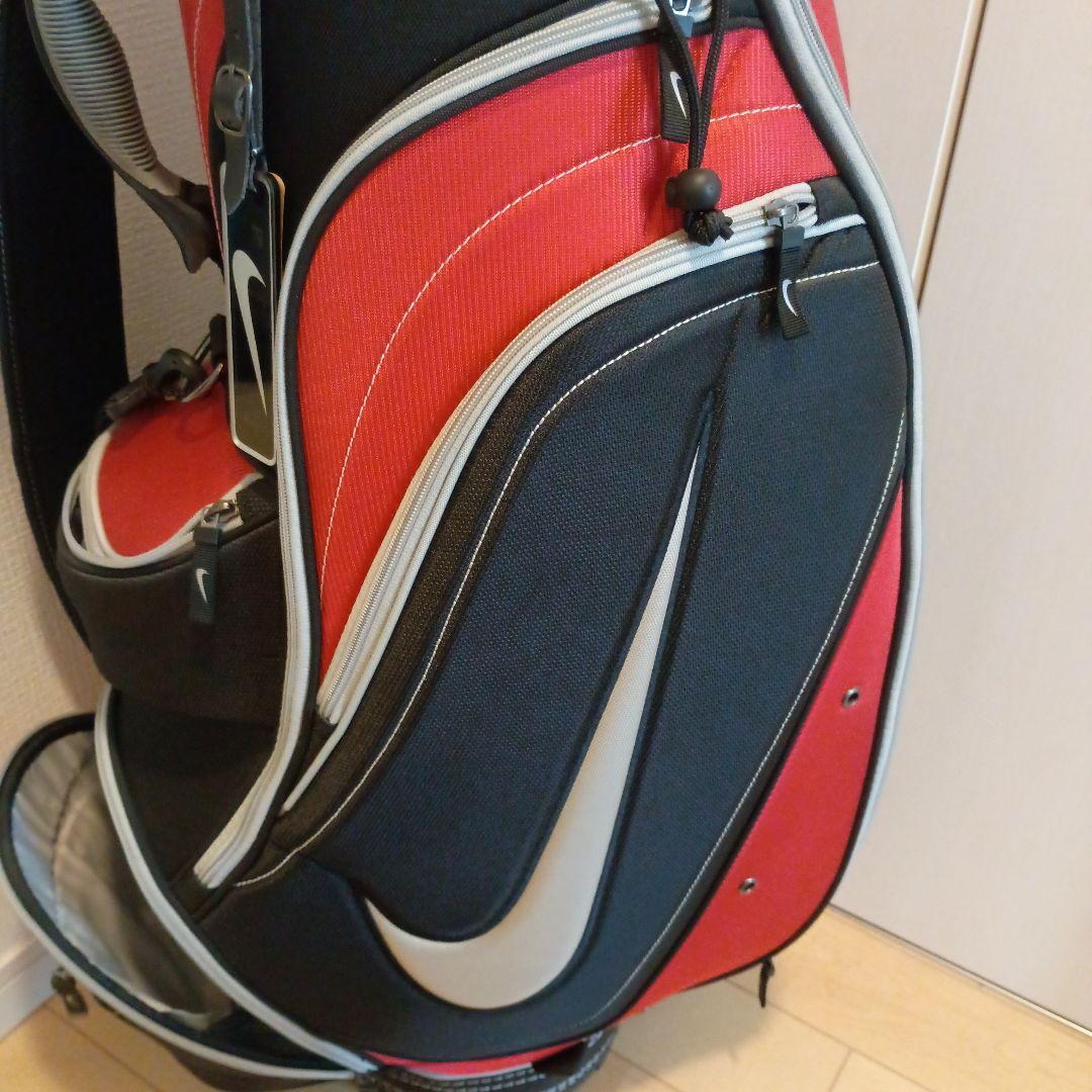 Nike ゴルフ キャディバッグ 黒/赤 4分割 8.5型