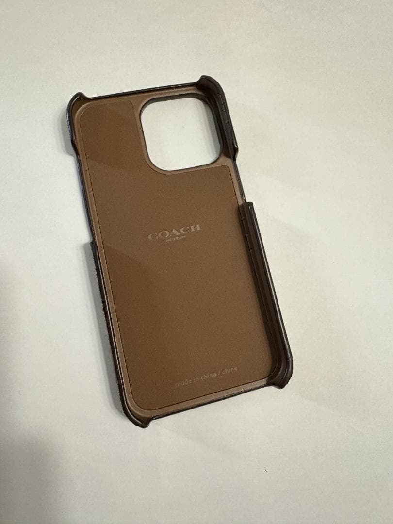 コーチ COACH iPhone13 pro 対応ケース KHAKI MULTI
