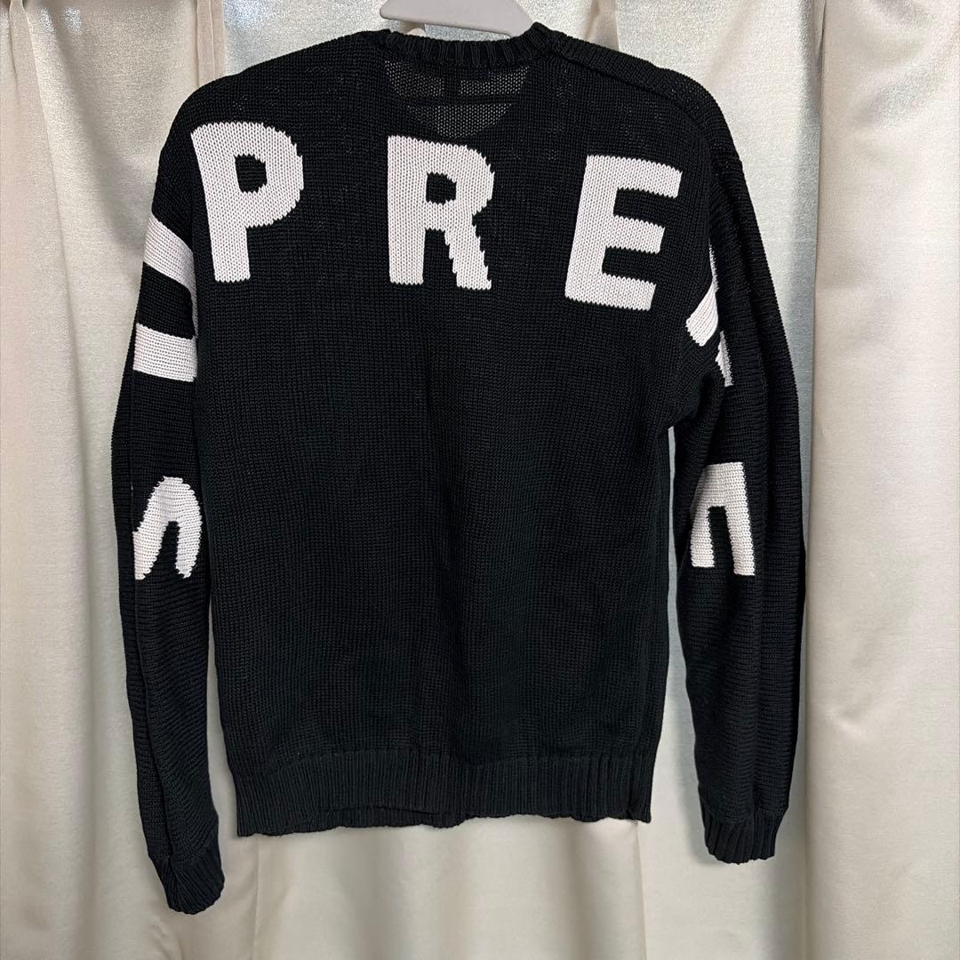 トップス supreme back logo sweater Black S