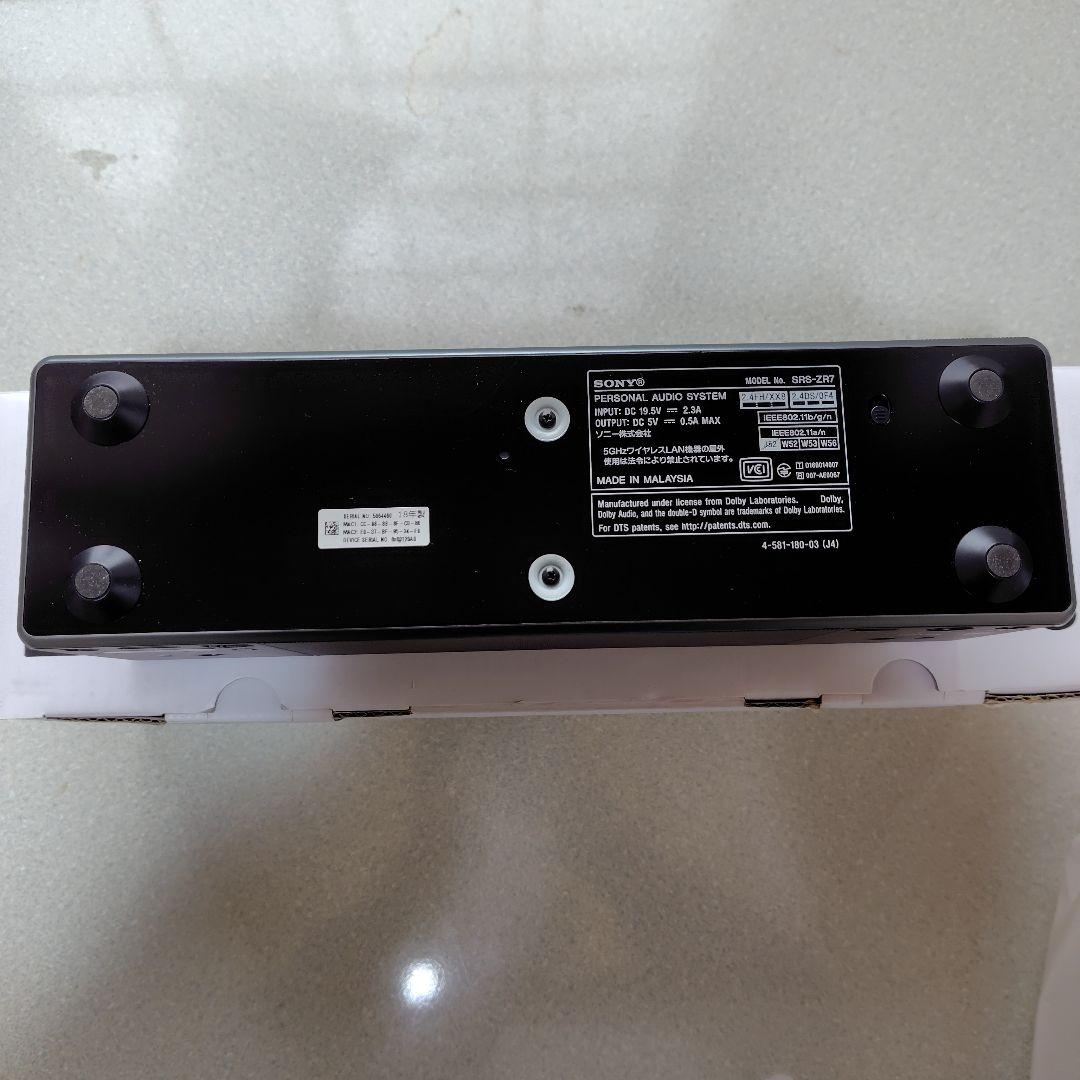 ○極美品／SONY SRS-ZR7 ワイヤレススピーカー ブラック