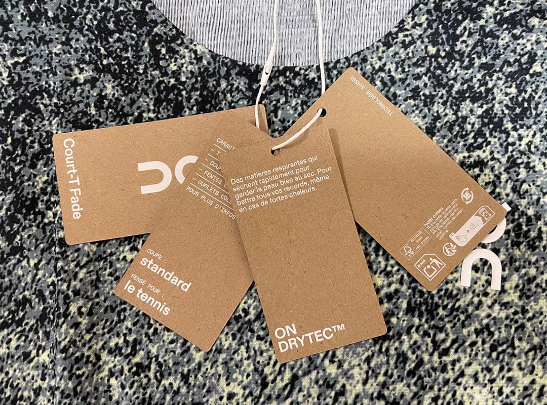 ウェア On Men's Court-T Fade Mineral | White