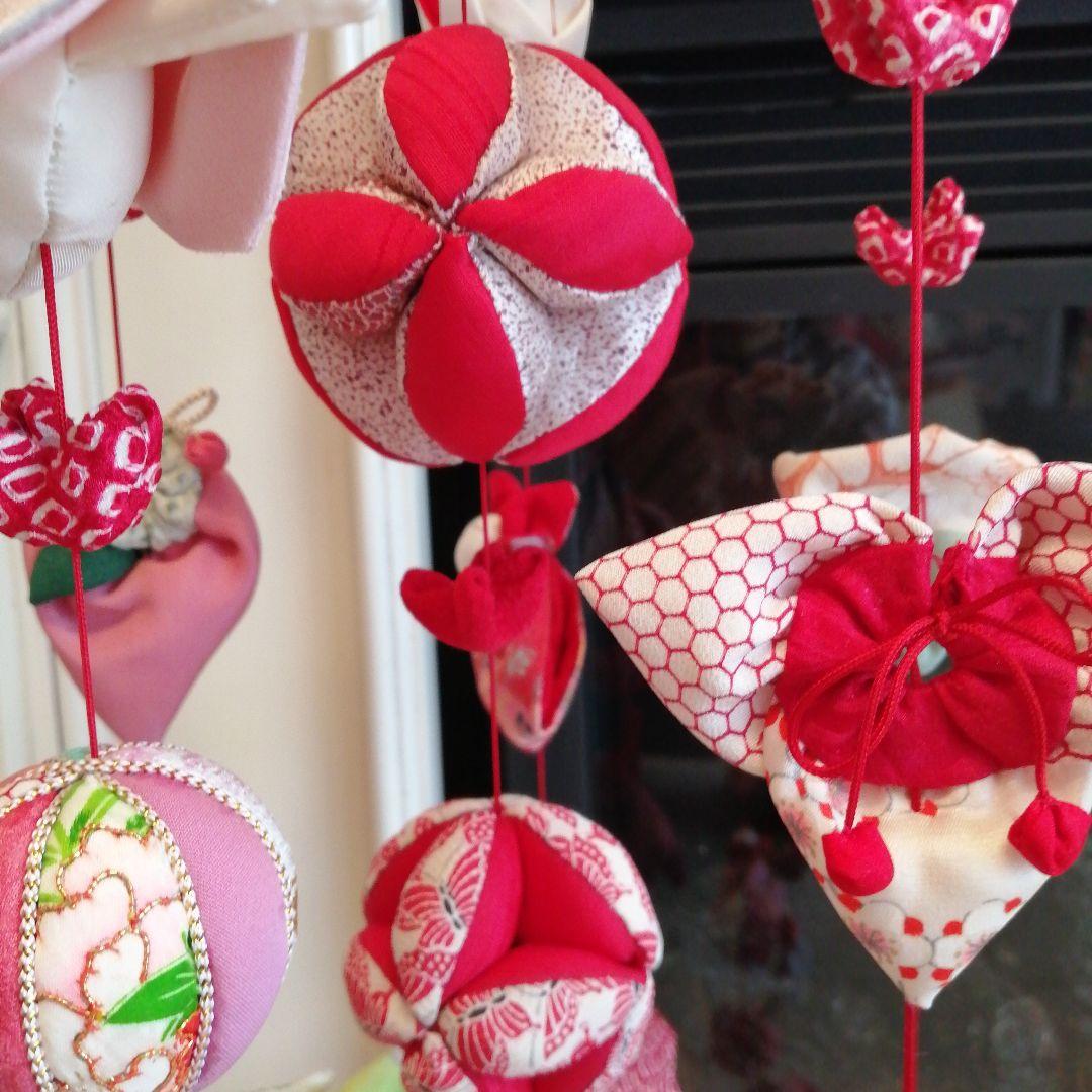 吊るし雛　吊るし飾り　ちりめん細工　　下げもん　ひな祭り