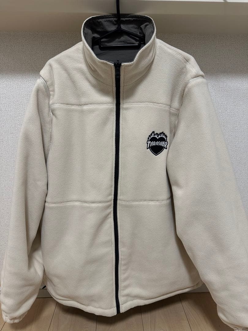 THRASHER スラッシャー ナイロン フリースジャケット 4WAY