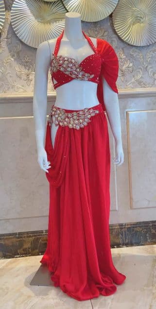 たまにゃろ～　お得 美品一点物 ベリーダンス衣装 スカートセットL