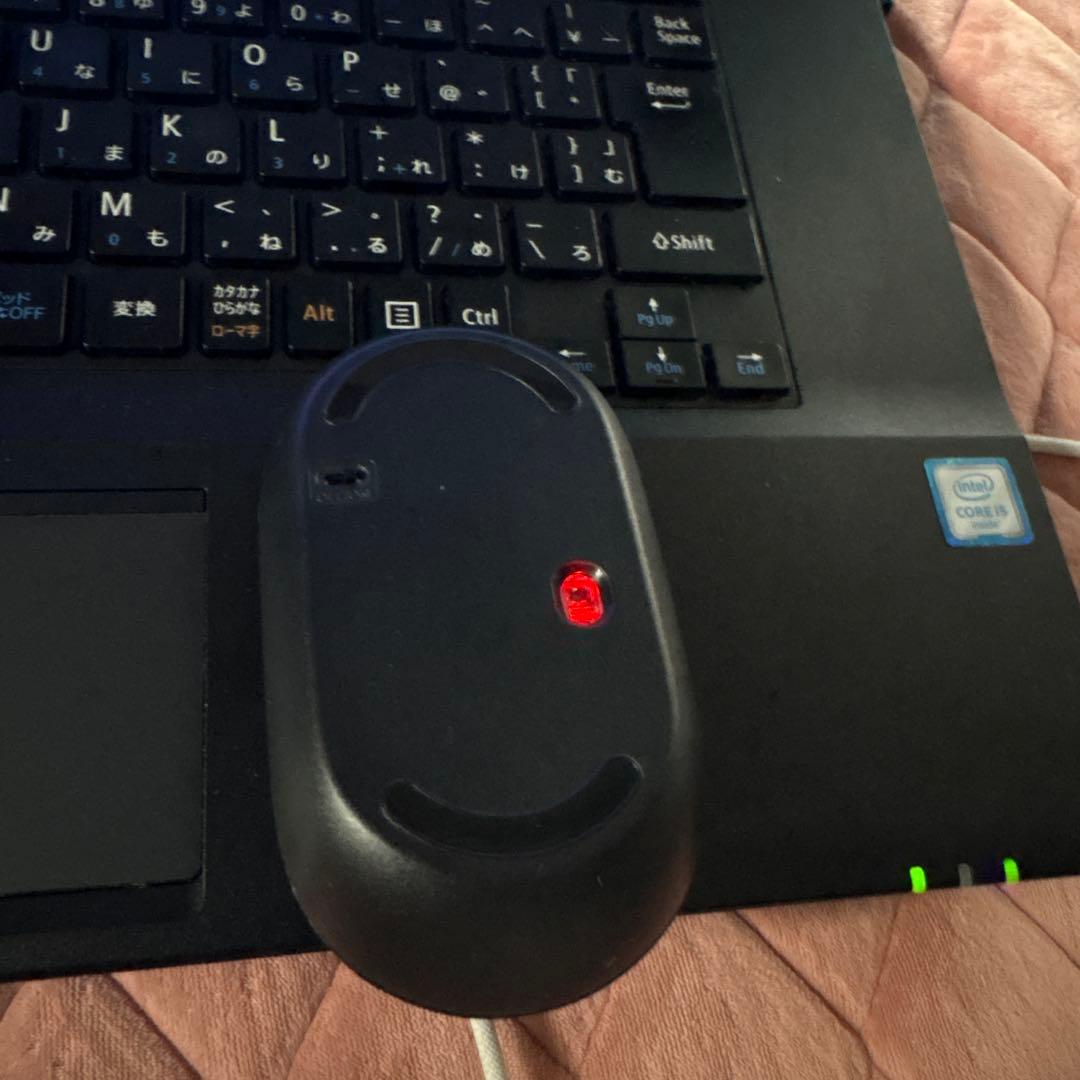 NEC ノートPC ブラック マウス・ACアダプター、（黒のカバン・DVD）付