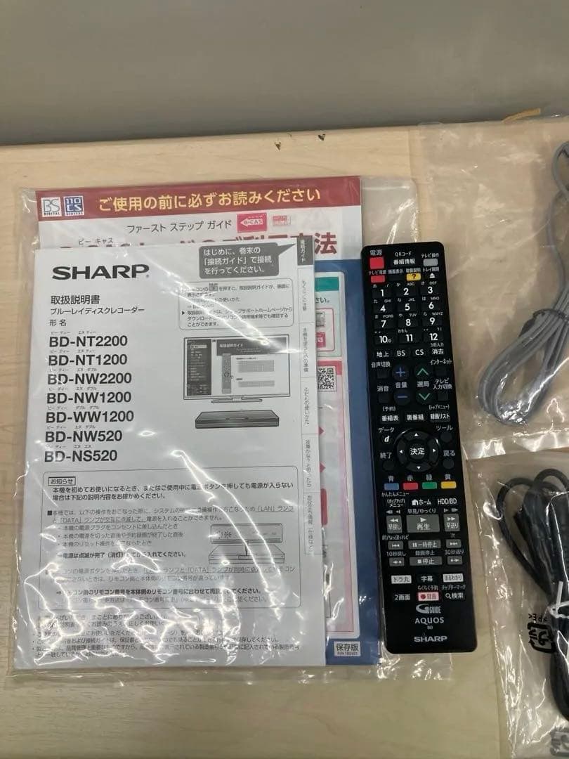 かなり綺麗　1TB シャープ　AQUOS ブルーレイ　BD-NW 1200
