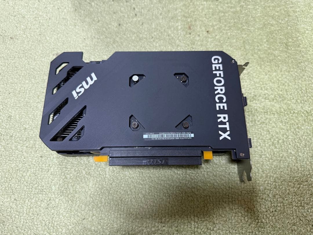 グラフィックボード・グラボ・ビデオカード MSI GEFORCE RTX 4060 VENTUS BLACK 2X