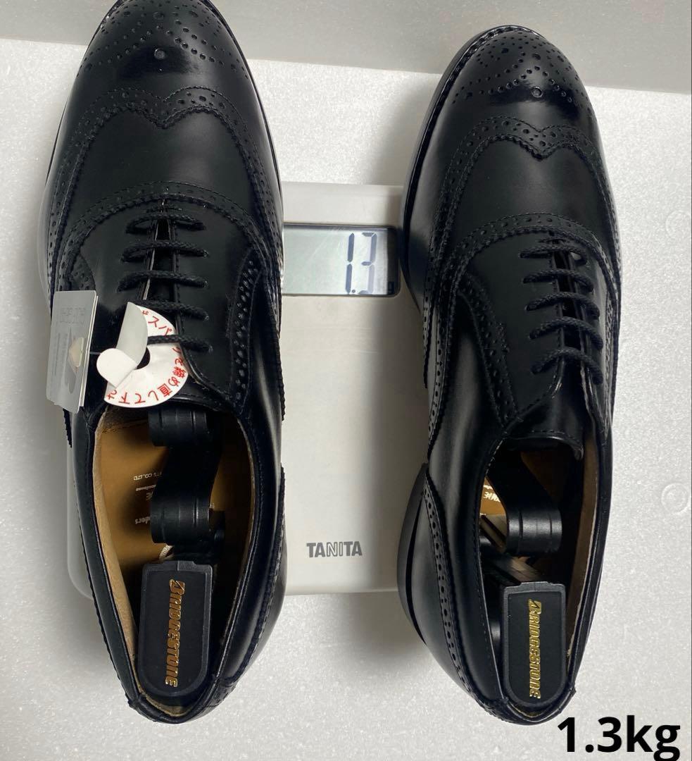 スパイク付ゴルフシューズ　BRIDGESTONE サイズ25.5cm 黒　革