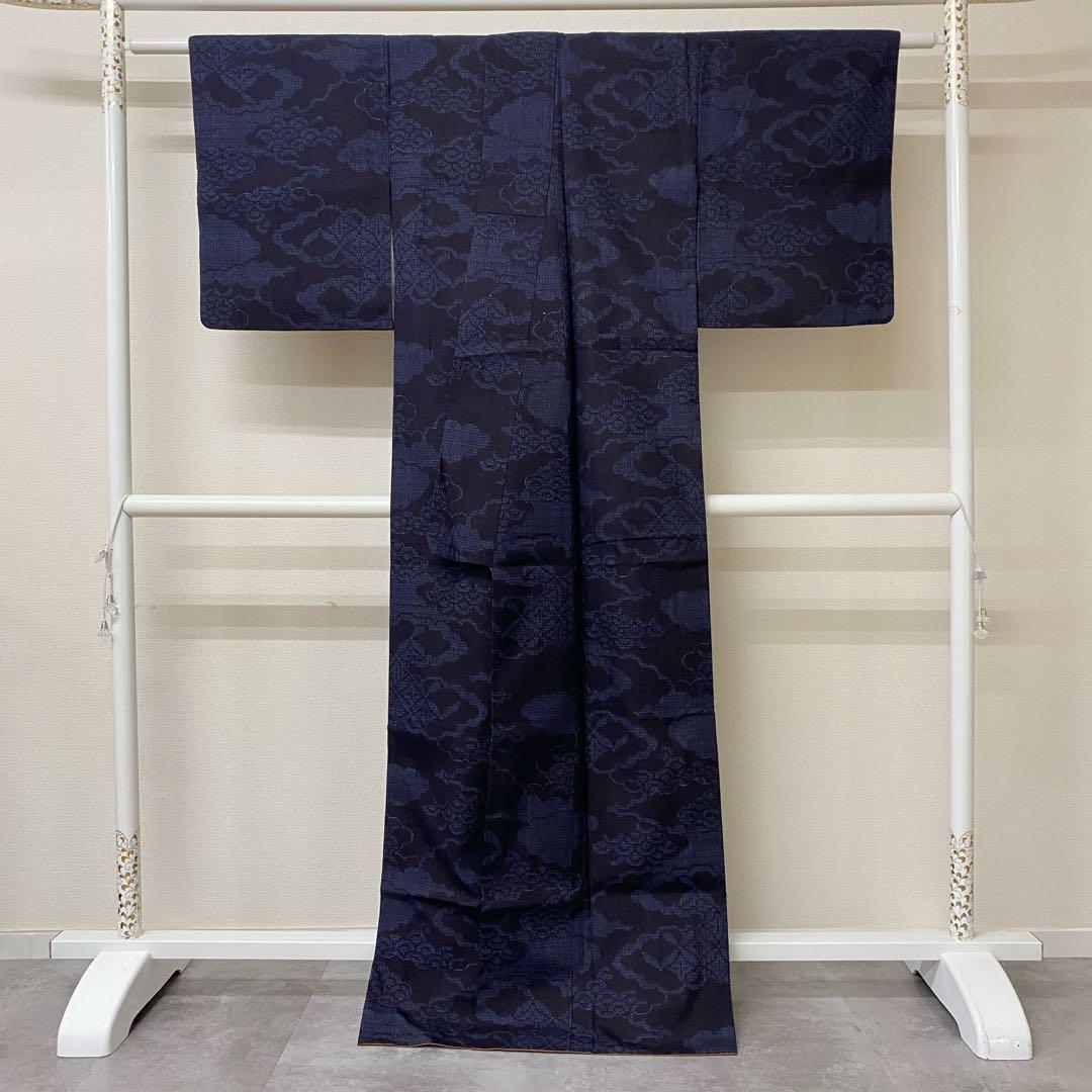 キリコまるK0128美品 逸品 重要無形文化財 100山亀甲 正絹 結城紬