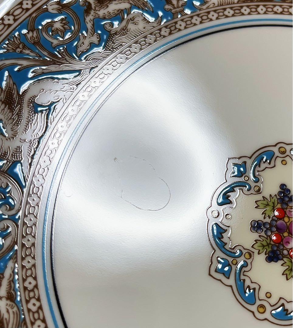 ウェッジウッド フロレンティーン　ターコイズオクタゴナルディッシュ3枚