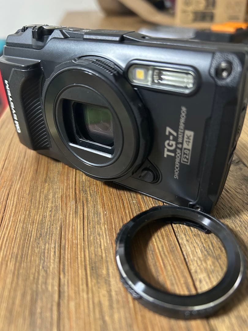 オリンパスToughTG-7黒美品コンデジカメラ 付属品完備 おまけ有