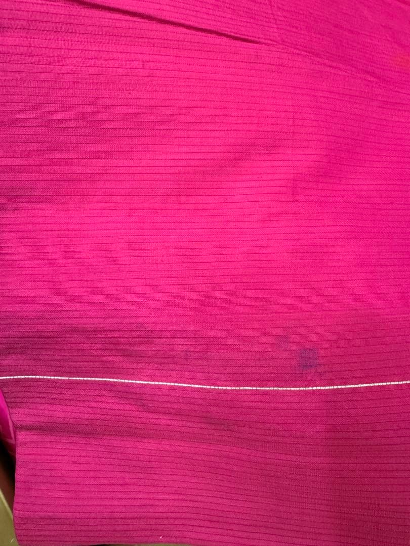 よ*る様 金魚柄 名古屋帯 ピンク　アンティーク　短尺　レトロホラー風　刺繍帯