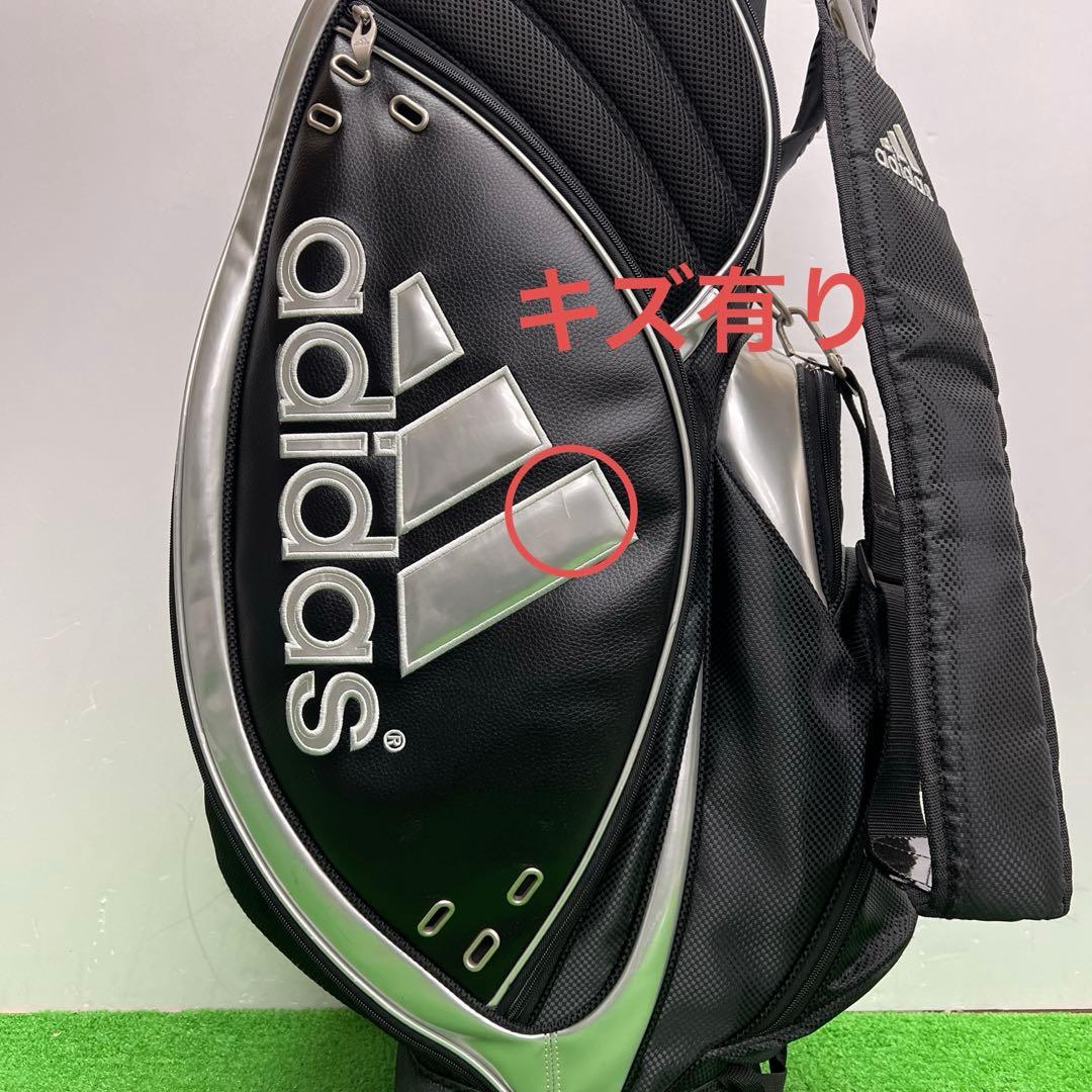 アディダス adidas ゴルフバッグ　8インチ　ブラック　メンズ　中古品