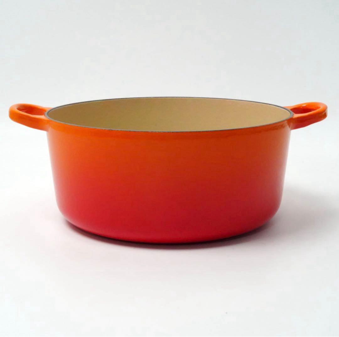 【新品】LE CREUSET　ココット ロンド オレンジ　24cm