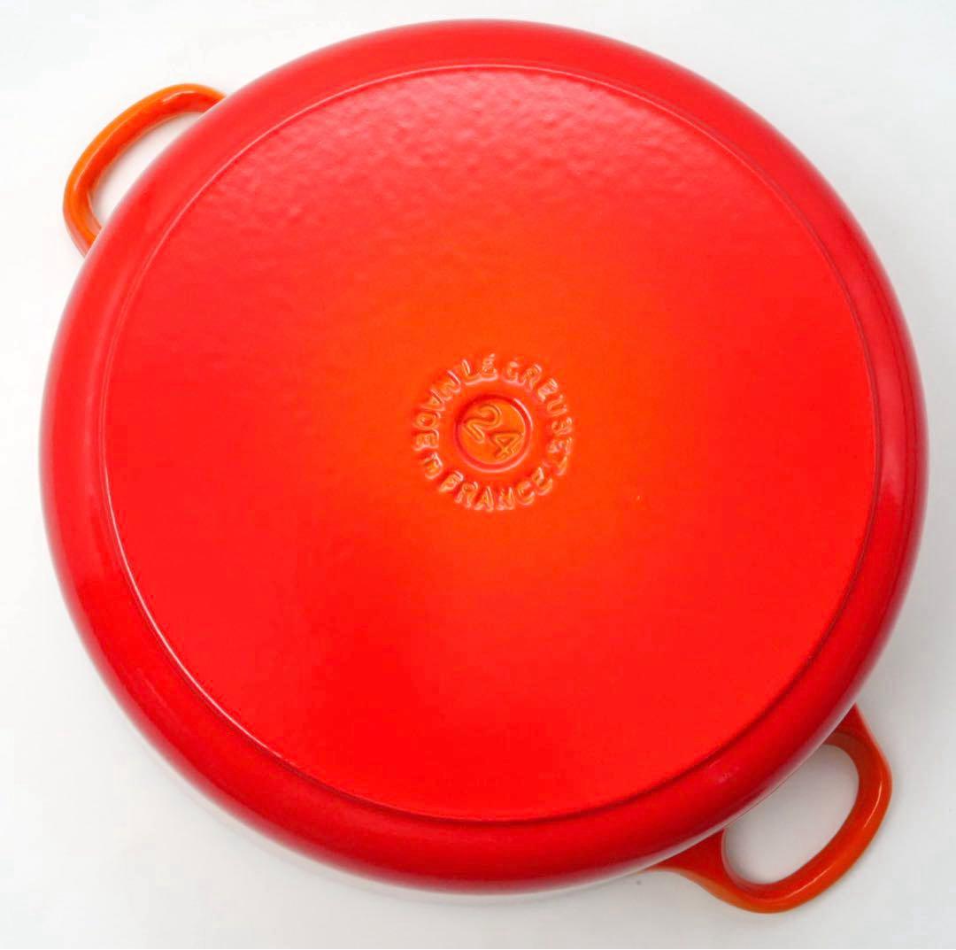 【新品】LE CREUSET　ココット ロンド オレンジ　24cm