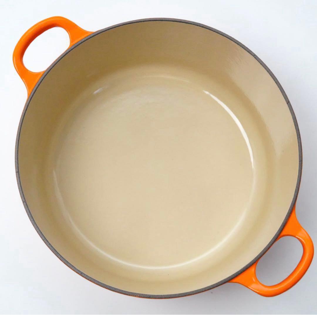 【新品】LE CREUSET　ココット ロンド オレンジ　24cm