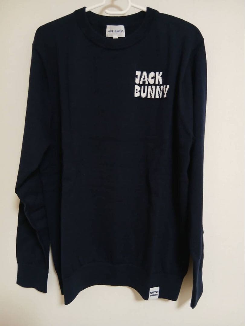 新品Jack Bunny(ジャックバニー)メンズクルーネックニットゴルフセーター