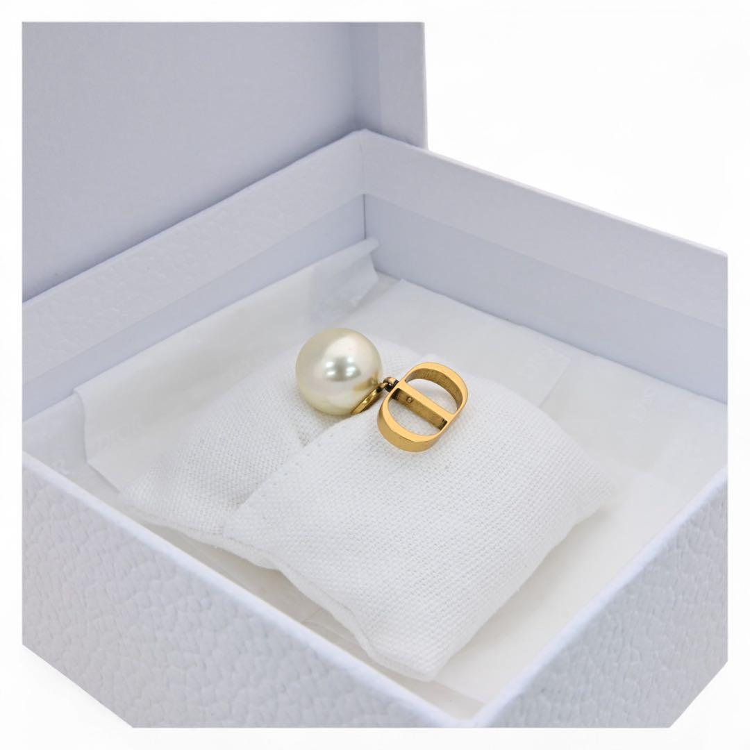 ディオール ピアス パール ロゴ 片耳 Bランク di3706cc