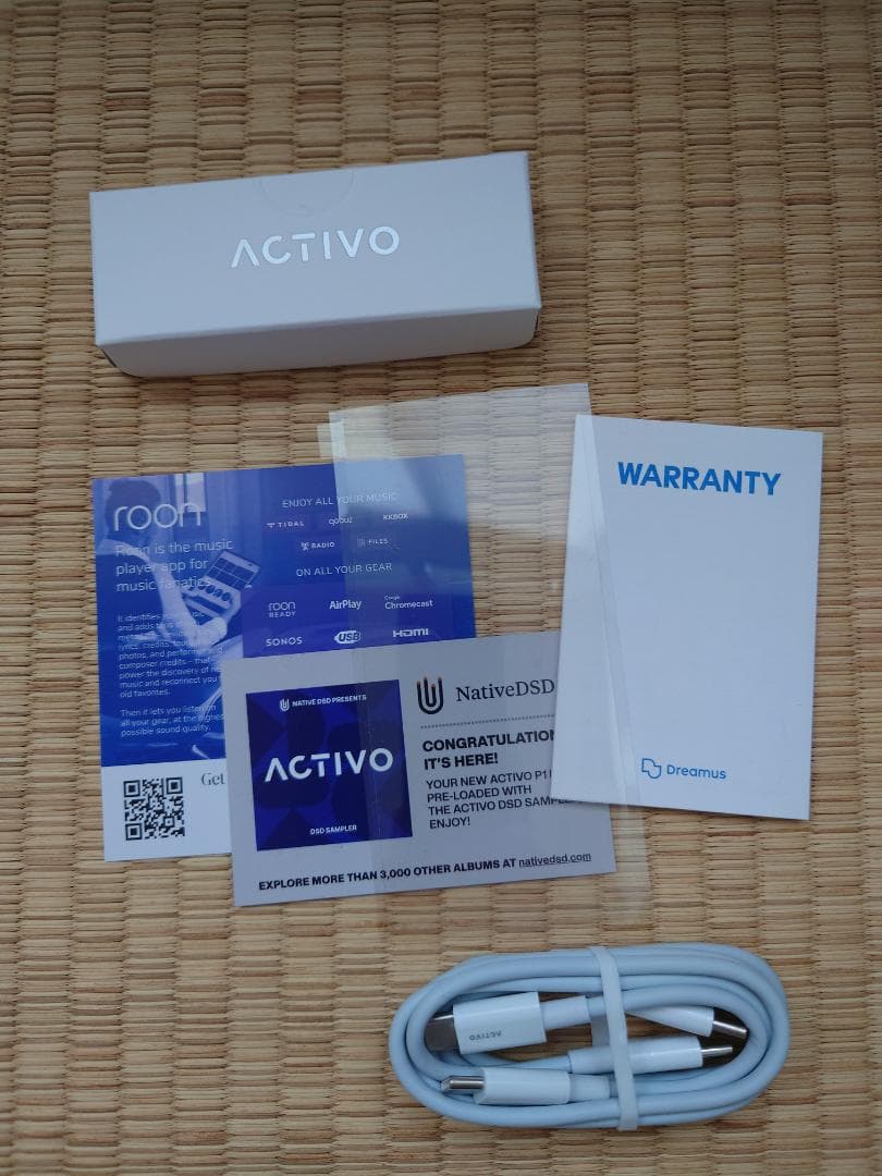 ACTIVO P1 デジタルオーディオプレーヤー（ケース付）