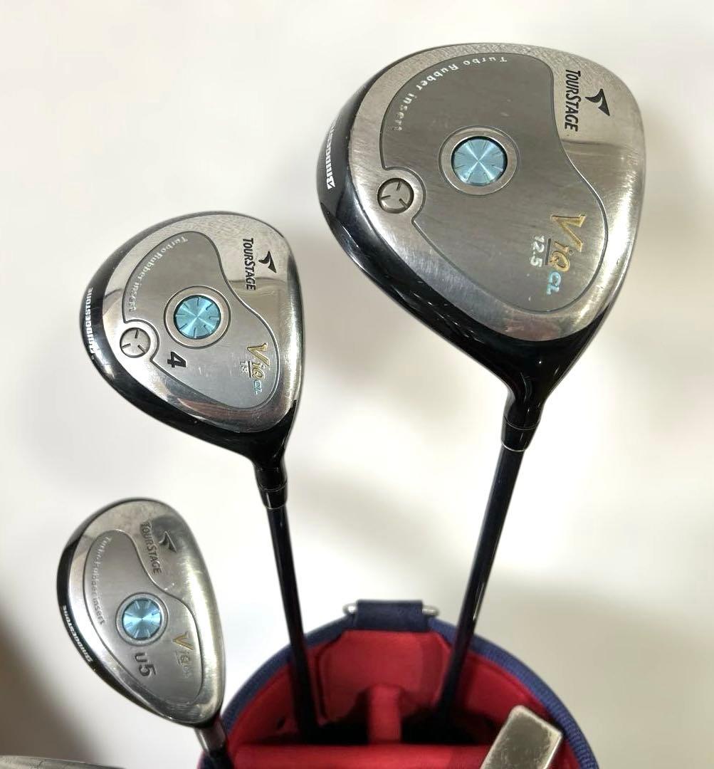 ブリヂストン＆ダンロップ　女性用ゴルフクラブ9本セット