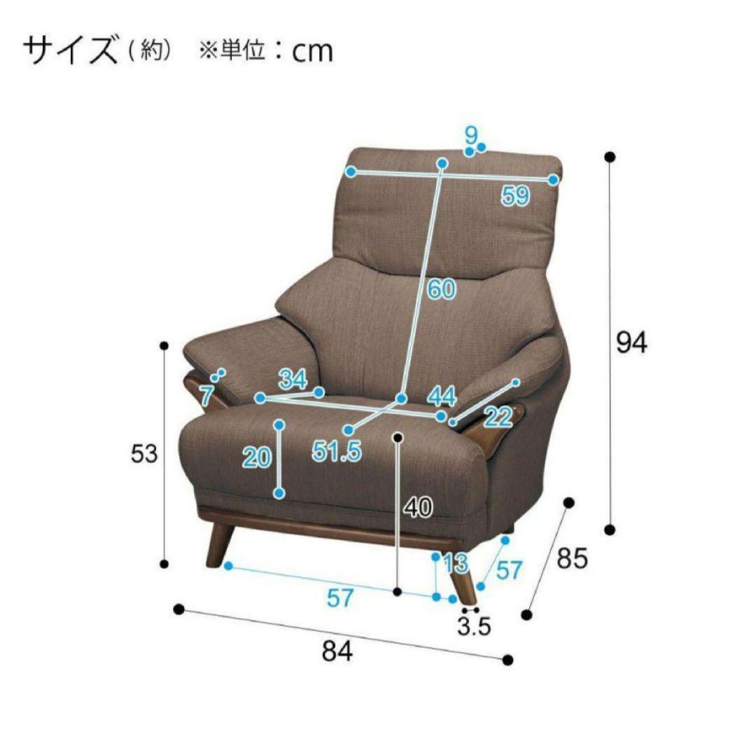 一人掛けソファ　ニトリ　コウテイ3