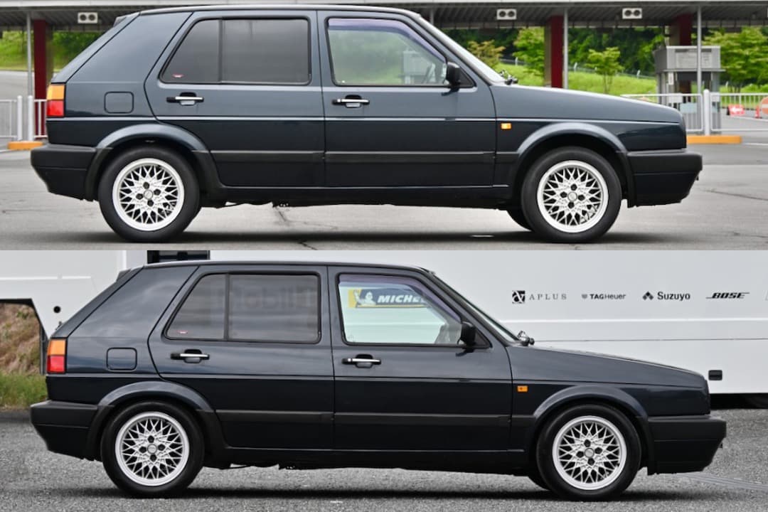 アイバッハのVWゴルフ２用ダウンサススプリングPRO-KIT美品