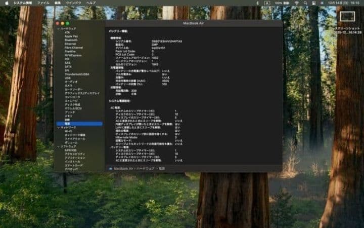 Macbookair 2020 シルバー バッテリー良好