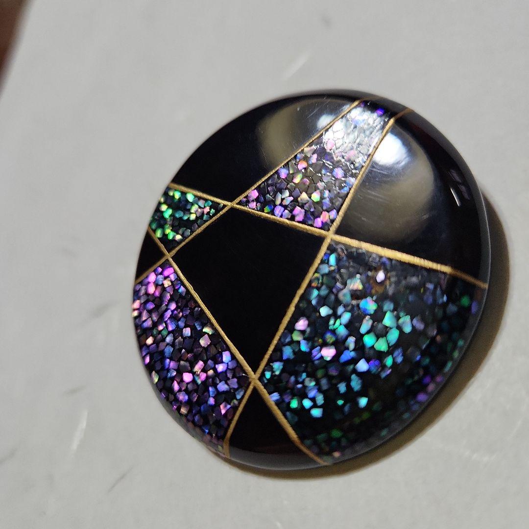 ★専用★鼈甲蒔絵付きペンダント、ブローチK18金線入り