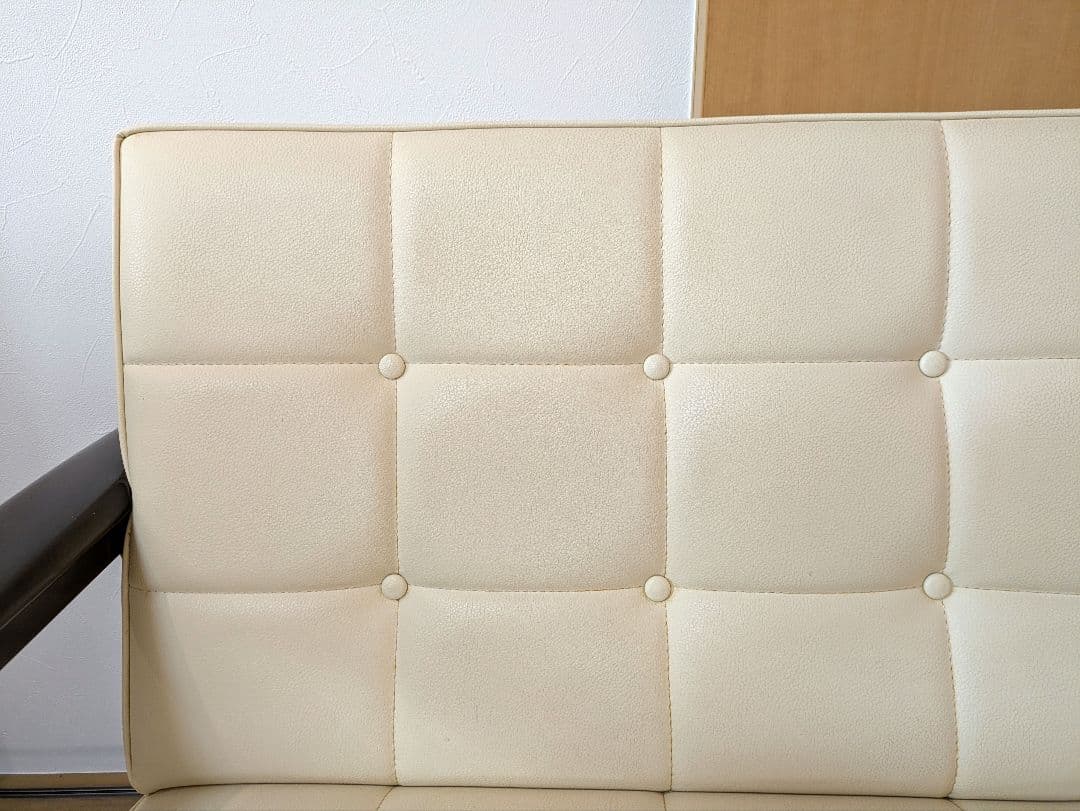 【KP】カリモク60 Kチェア 2シーター アイボリー