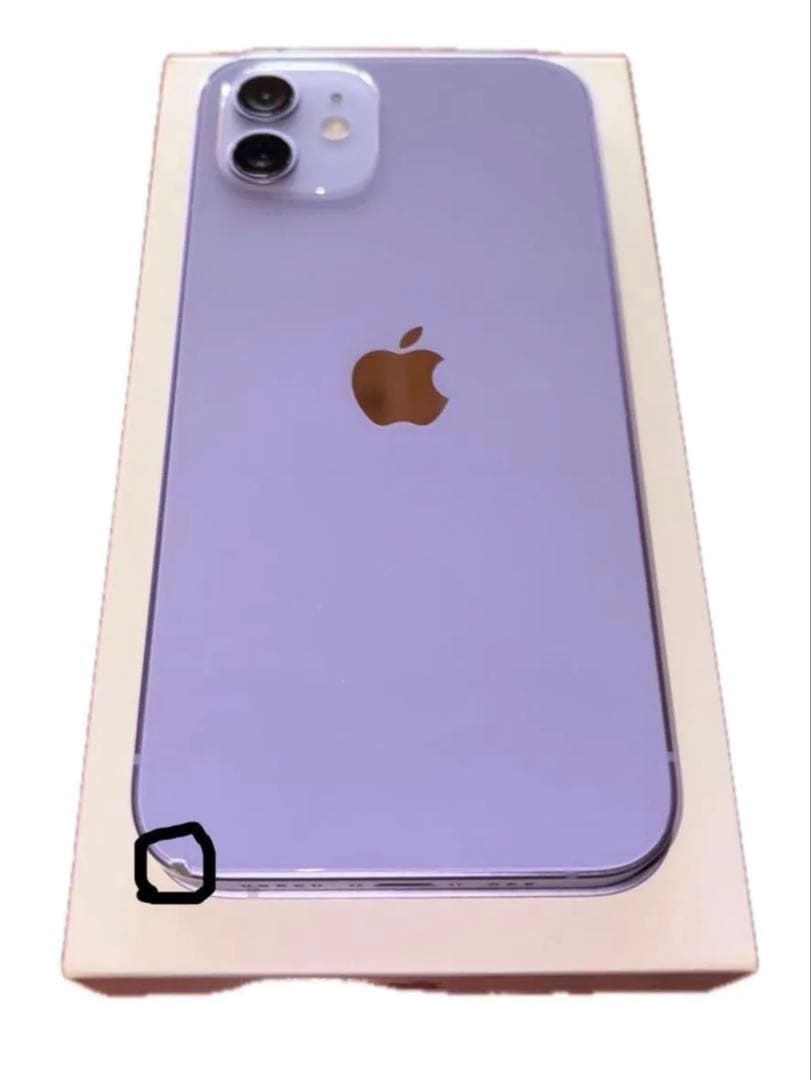 iPhone12/64GBパープル本体以外 新品フルセット＋保護フィルムセット