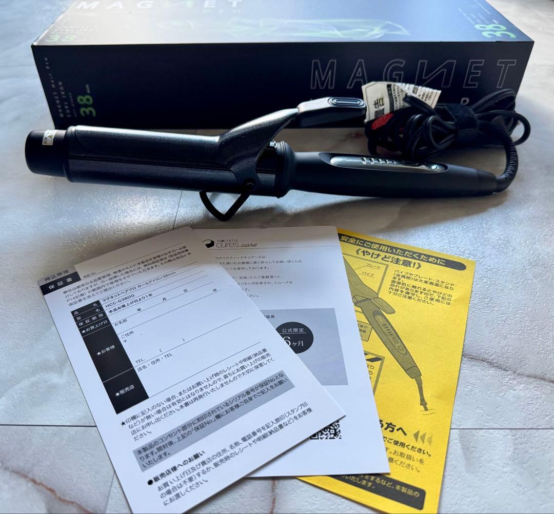 マグネットヘアプロ カールアイロン　クレイツ ヘアアイロン 38mm